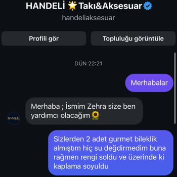 Aldığım Bileklikler Beklenen Özellikleri Taşımıyor Ve Firma İlgilenmiyor