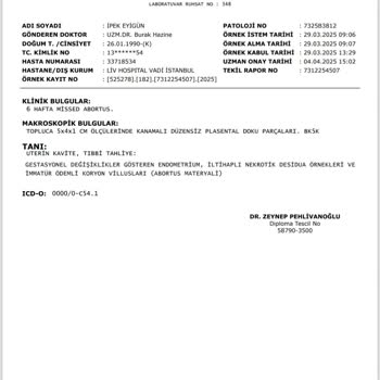 Zorunlu Kürtaj Sonrası Beklenmedik Ücret Talebi Ve İletişim Sorunları