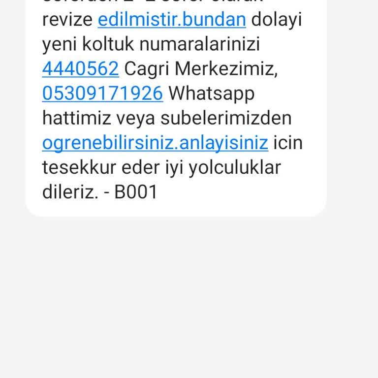 Otobüs Tipi Ve Koltuk Numarası Keyfi Değiştirildi, Mağduriyet Yaşadım