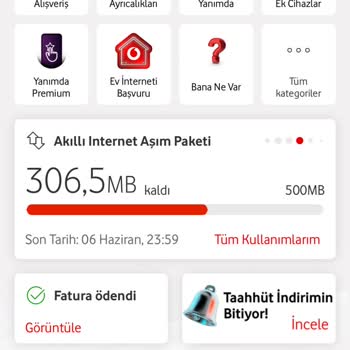 Hediye İnternet Bitmeden Ek Ücretlendirme Şoku