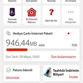 Hediye İnternet Bitmeden Ek Ücretlendirme Şoku