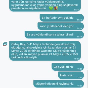 Kazandığım Puanlar Yüklenmeden Silindi, Mağdur Edildim