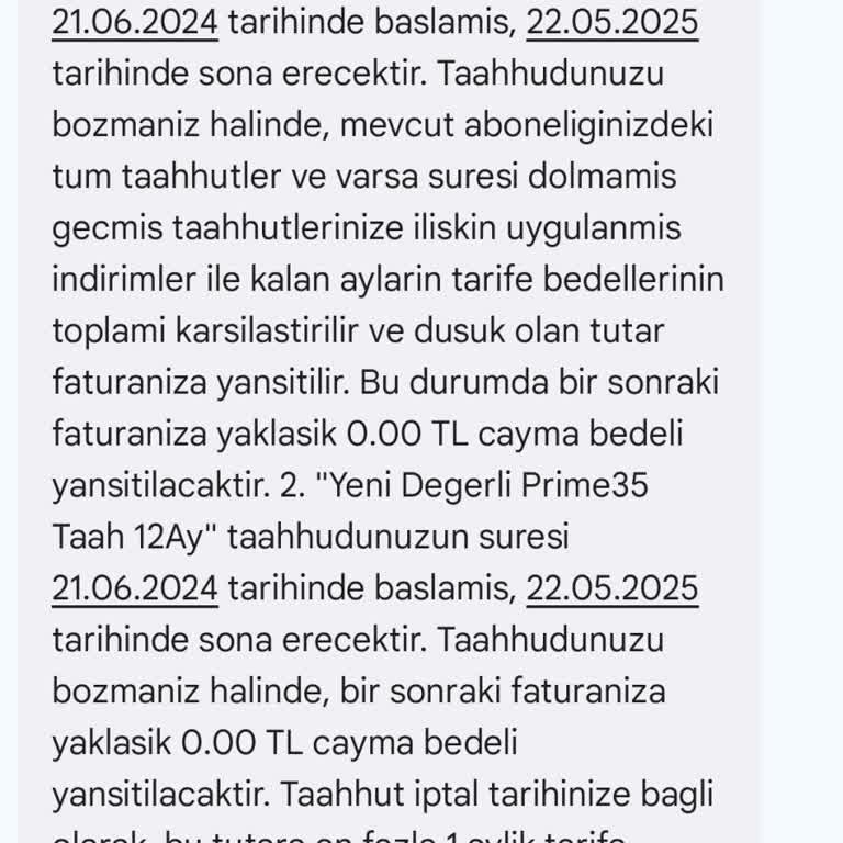 Türk Telekom Taahhüt Sonrası Haksız Cayma Bedeli Ve Fahiş Fatura Şikayeti