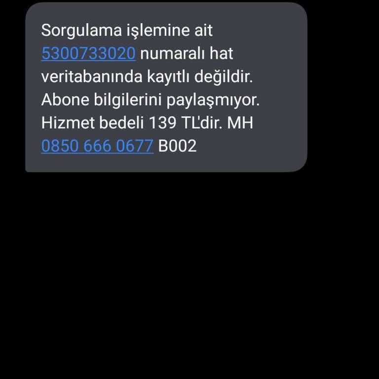 Bilinmeyen Numara Sorgusunda Gizli Ücret Şoku Ve Sonuçsuz Hizmet