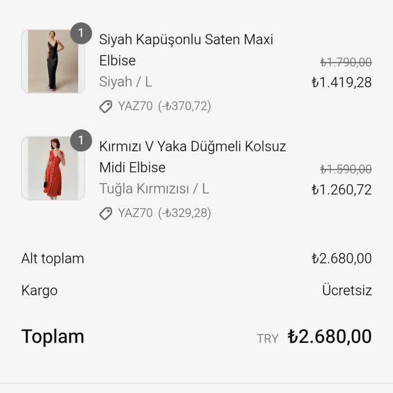 Lerovia.com'dan Aldığım Elbiseler Ve Destek Hattı Hayal Kırıklığı Yaşattı