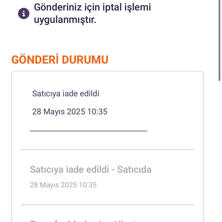 Kargom Haberim Olmadan İade Edildi Ve Ücret Kesildi