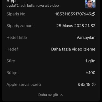 TikTok Tanıtım Videosu İçin Para Yatırdım, Onay Bekliyorum!