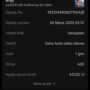 TikTok Tanıtım Videosu İçin Para Yatırdım, Onay Bekliyorum!