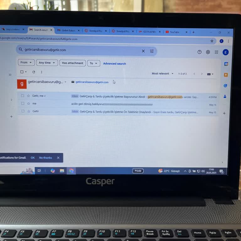Getir Çarşı Başvuruma Uzun Süredir Yanıt Alamıyorum