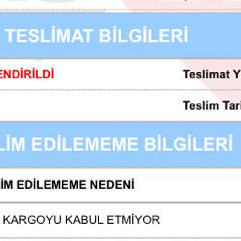 Kargom Teslim Edilmeden İade Edildi Bilgi Verilmedi Mağdurum