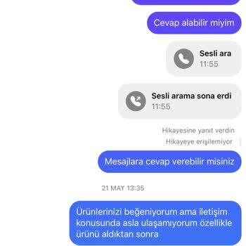 Sipariş Ettiğim Kıyafetler Çok Küçük Ve Satış Sonrası Destek Yetersiz