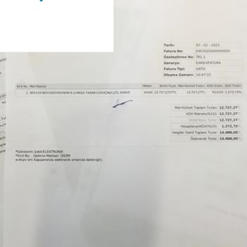 Sorunlu Masa Sandalye Takımı Sonrası Yetkililerden Dönüş Alamıyorum