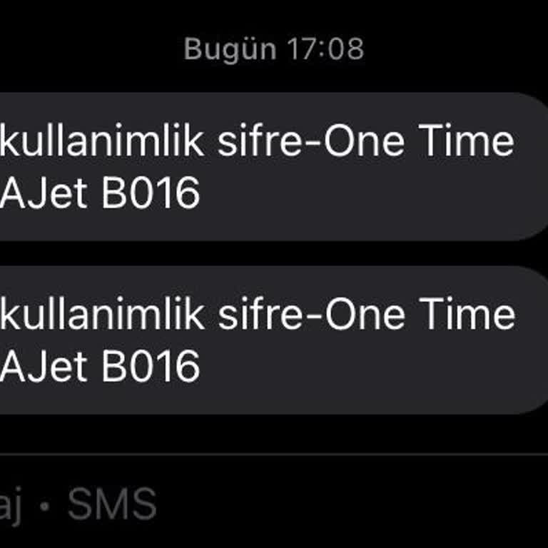 Bilgim Dışında Telefonuma Tek Kullanımlık Şifre Gönderildi