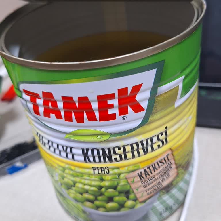 Tamek Bezelye Konservesinde Yabancı Cisim Şoku: Tüketim Güvenliği Endişesi