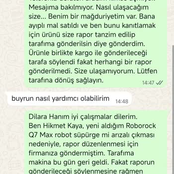 Servis Raporu Verilmedi, Ücret Ve Zaman Kaybı Yaşadım
