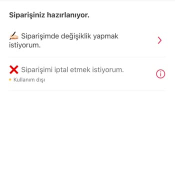 Sipariş İptal Edilmedi, Param İade Edilmiyor