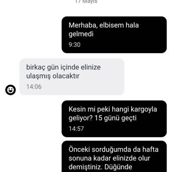 Bir Aydır Teslim Edilmeyen Elbise Ve Yetersiz İletişim