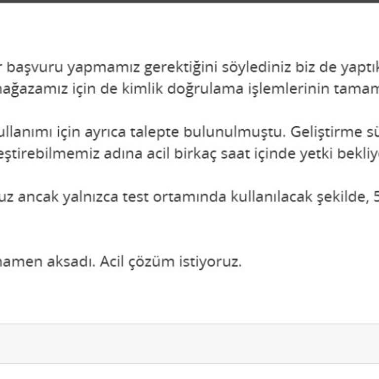 Test Mağazası Erişimi Engellendi, Yazılım Süreci Aksadı