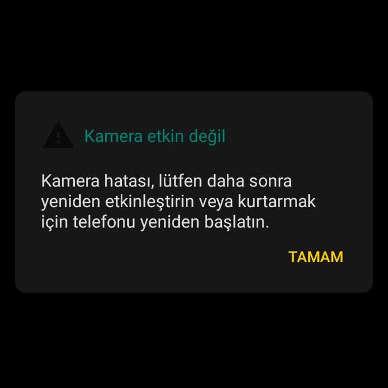 Tekno Spark 20'de Kamera Hatası Ve Kullanım Sorunu