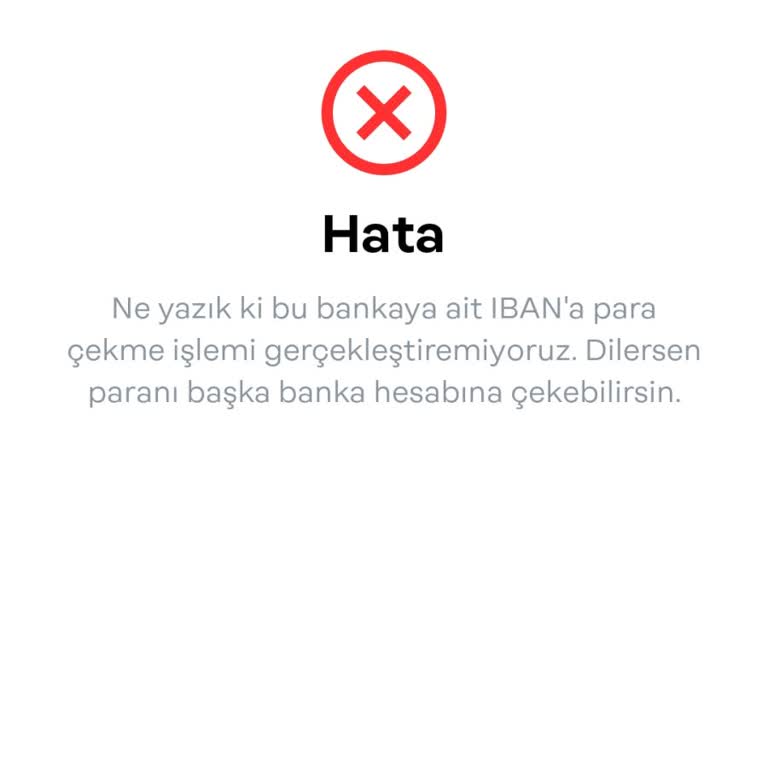 Papara Hesabımdan Para Çekemiyorum