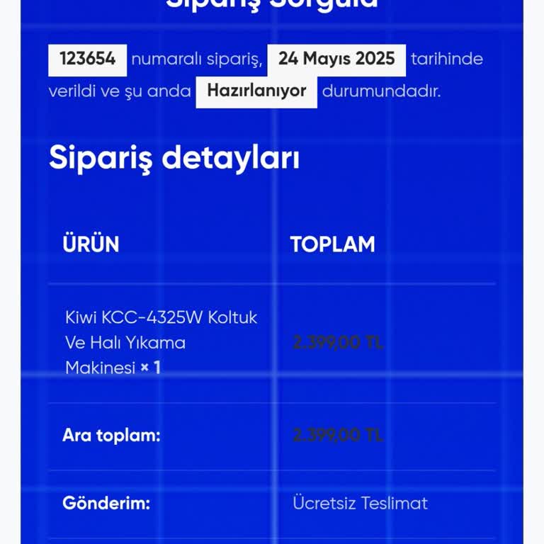 Sipariş Verildi, Ürün Gönderilmedi Ve Ücret İadesi Yapılmadı