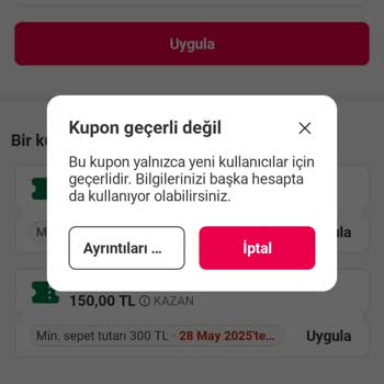 Paribu Ve Yemek Sepeti Kampanya Kodunda Yanıltıcı Uygulama Ve Mağduriyet