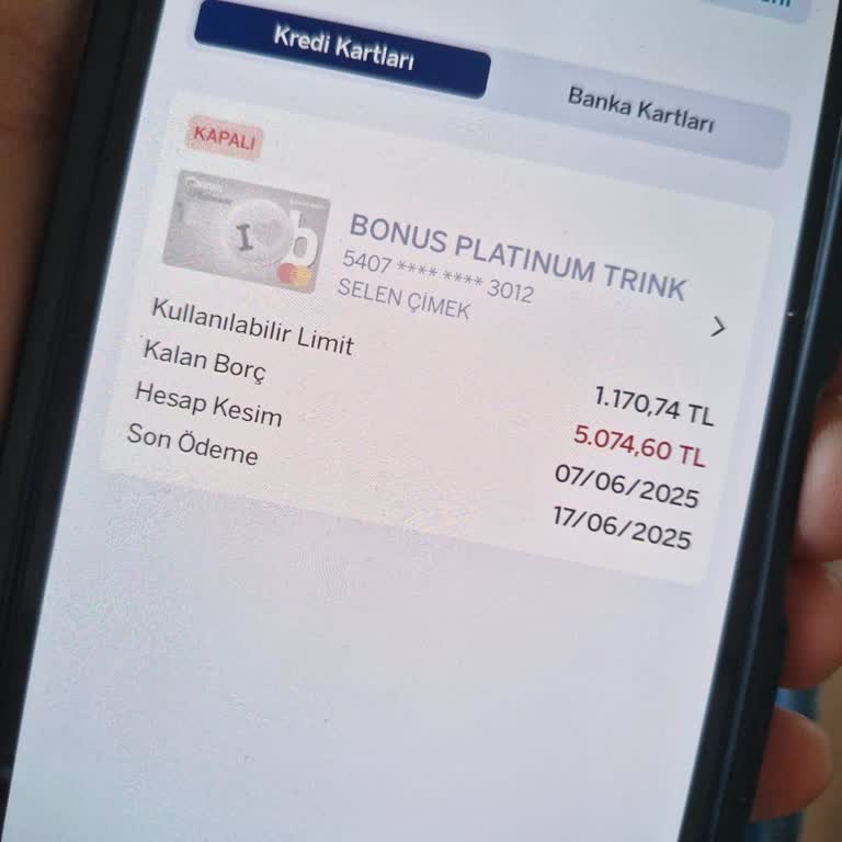 Kısa Süreli Gecikmede Kredi Kartımın Haksızca Kapatılması
