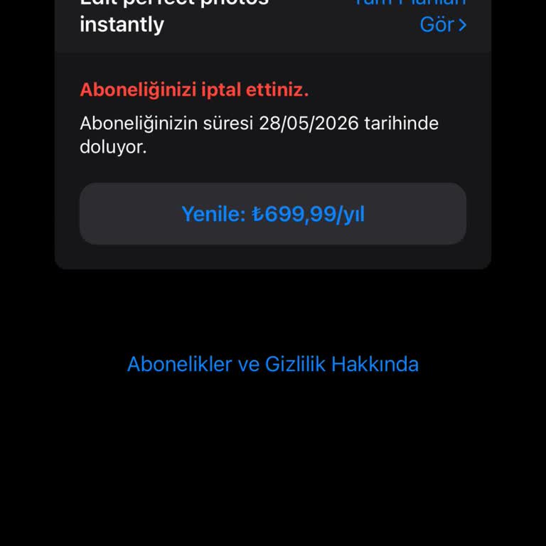 Deneme Süresine Rağmen Abonelik Ücreti Alındı