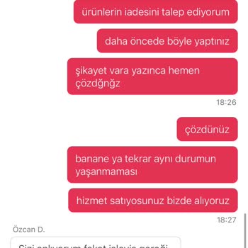 Bayat Meyve Gönderimi Ve İade Hakkının Reddedilmesi