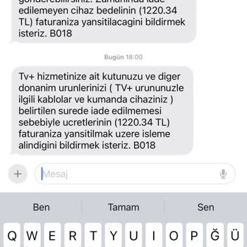 İade Edilen Modem İçin Haksız Ücret Ve Yetersiz Müşteri Hizmeti Mağduriyeti