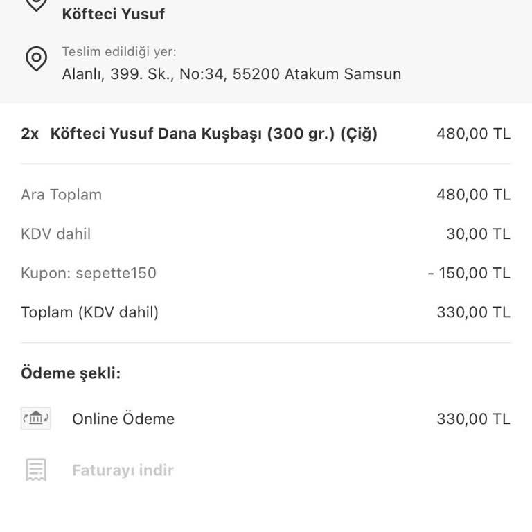 Teslim Edilmeyen Sipariş İçin Destek Alamadım, Mağdur Oldum