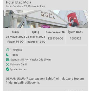 Otel Rezervasyonunda Oda Seçimi Ve İptal Sorunu Yaşadım