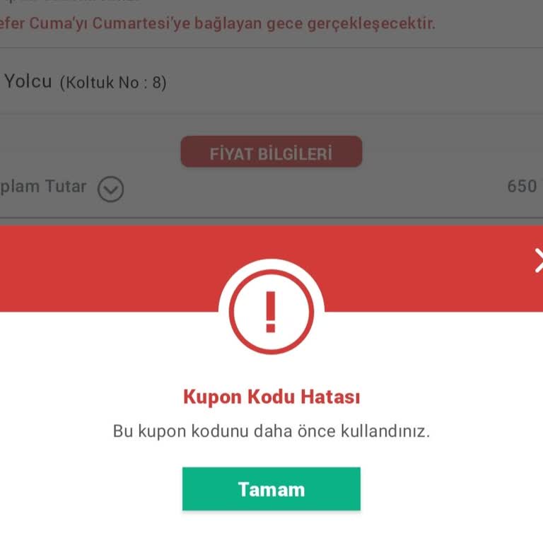 Obilet Şikayeti