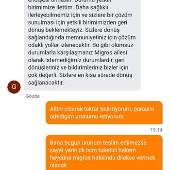 Eksik Siparişe İlgisiz Destek, Hayal Kırıklığı!