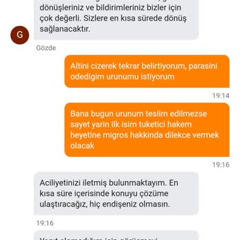 Eksik Siparişe İlgisiz Destek, Hayal Kırıklığı!