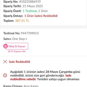 Açılmış Ürün Teslimatı Ve İade Reddi: Para İadesi Talebim Karşılanmadı
