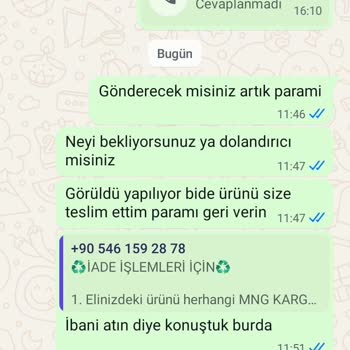 Yanlış Ürün, İade Sorunu Ve Paramı Alamıyorum