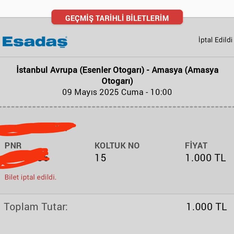 Bilet İadesi Bir Türlü Yapılmıyor
