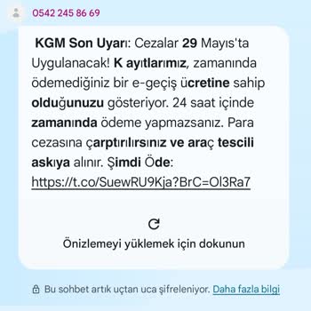 Borç Olmayan Numara İçin Gelen Mesaj Hakkında Şikayet