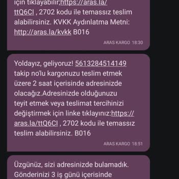 Aras Kargo İle Teslimat Mağduriyeti Ve Çözülmeyen Şikayetler Canıma Tak Etti