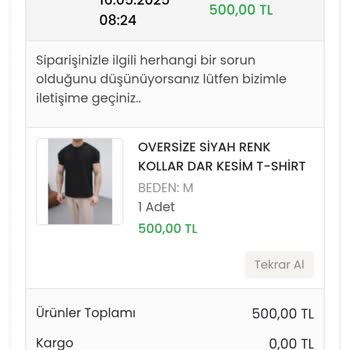 12 Gündür Gönderilmeyen Tshirt Ve Sürekli Ertelenen Kargo Bahaneleri