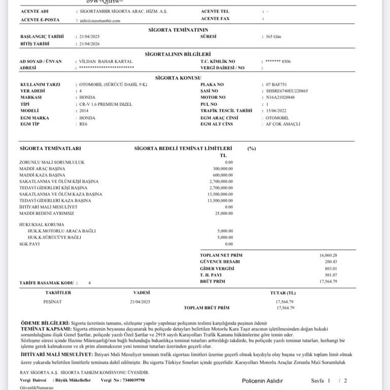 Araç Satışı Sonrası Sigorta İptali İçin Destek Alamıyorum