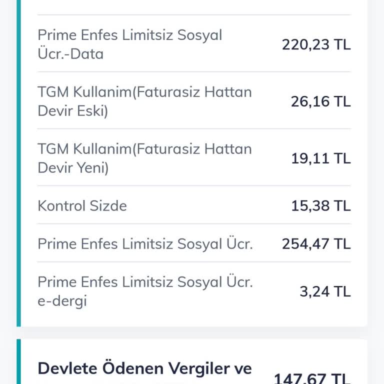 Enfes Prime 40 Tarifesinde Beklenmedik Yüksek Fatura Mağduriyeti