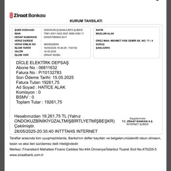 Gerçek Dışı Yüksek Fatura Şikayeti