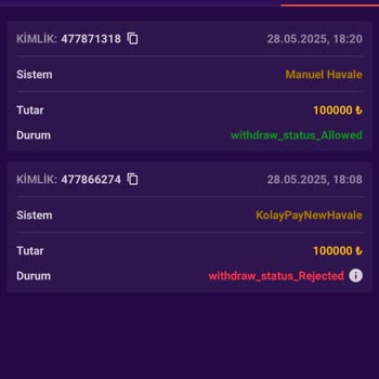 Betalsat Sitesinde Yatırım Çekim Talebim Karşılanmadı