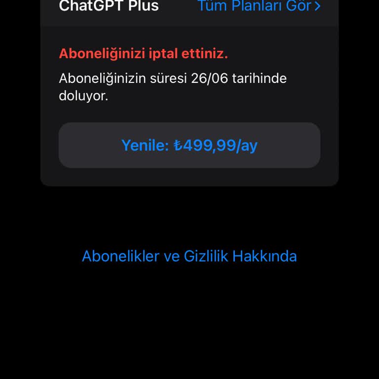 ChatGPT Plus Aboneliğim Yanlış Hesaba Tanımlandı, Ücretini Ödediğim Hizmeti Kullanamıyorum
