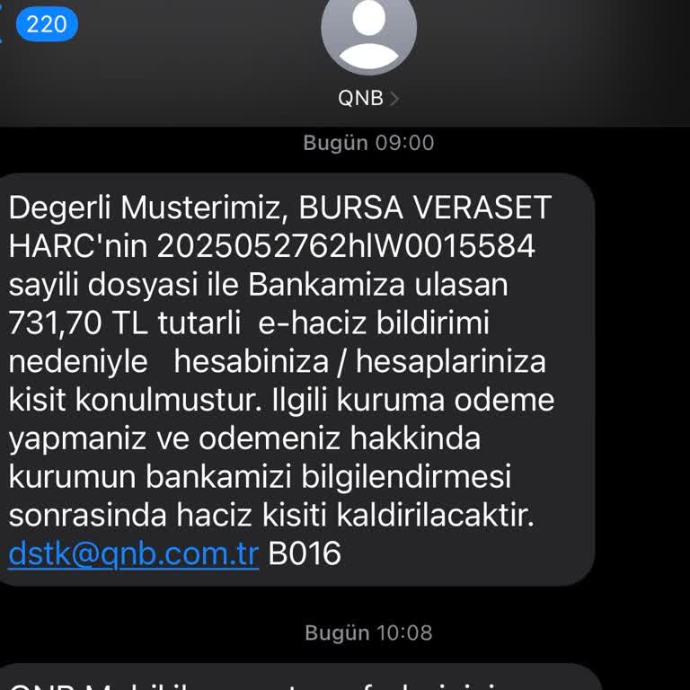 Yanlış E-Haciz Bildirimi Hakkında Acil Düzeltme Talebi