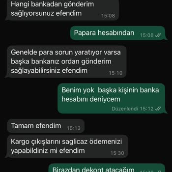 Sipariş Sonrası Güvenilmez İletişim Ve Ödeme Talebi