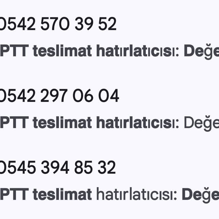 PTT Adıyla Gelen Sahte Kargo Mesajları Endişesi