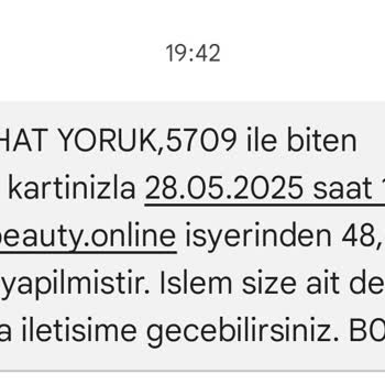 Onayım Olmadan Yapılan Kart İşlemi İçin Acil İade Talebi